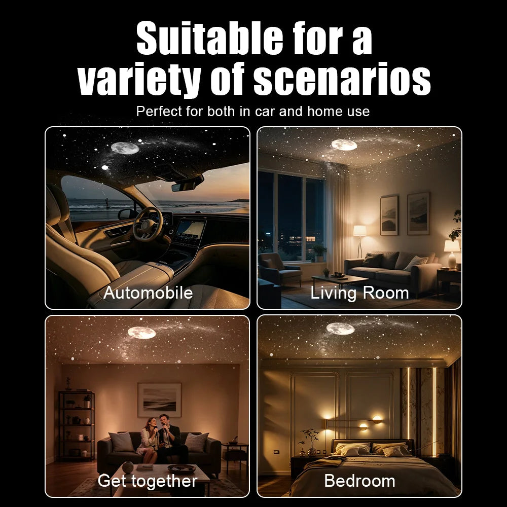 USB Starry Sky Projection Light For Car Or Bedroom