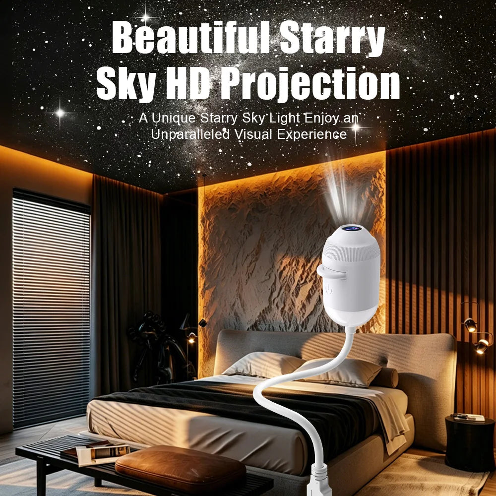 USB Starry Sky Projection Light For Car Or Bedroom